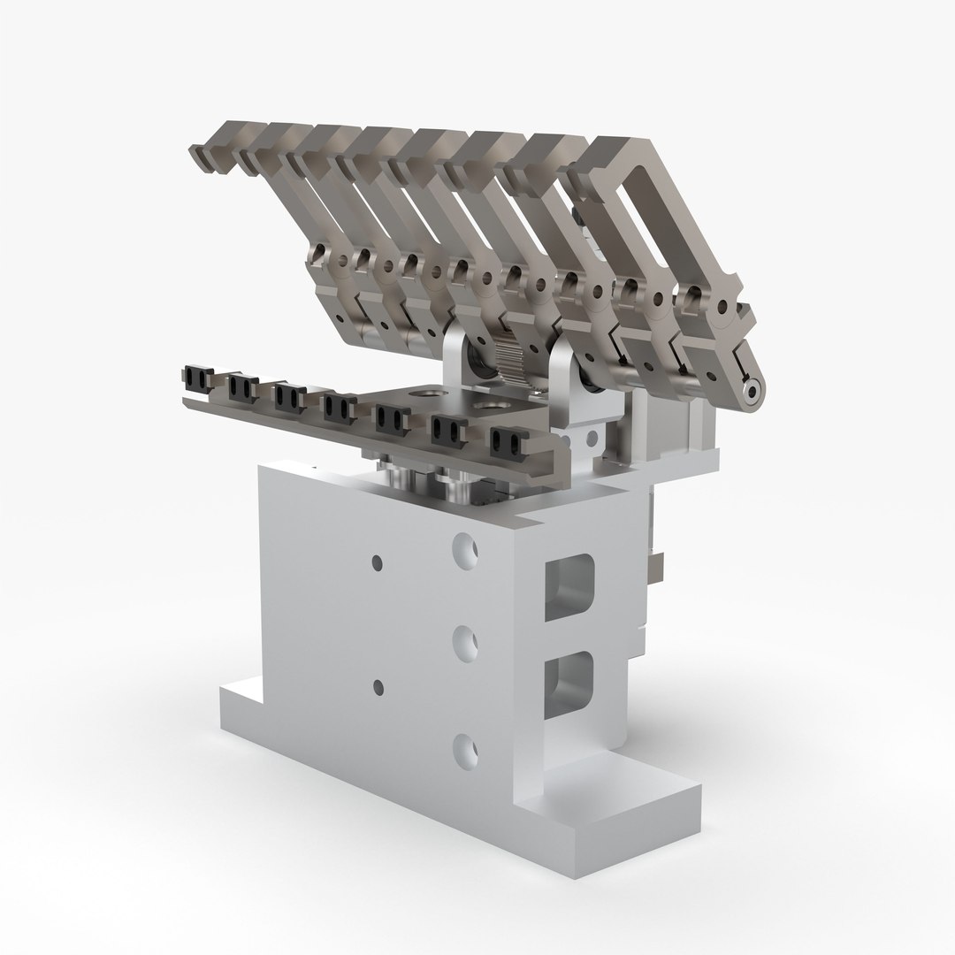 Rack and Pinion Gripper Mechanism model - TurboSquid 2035934