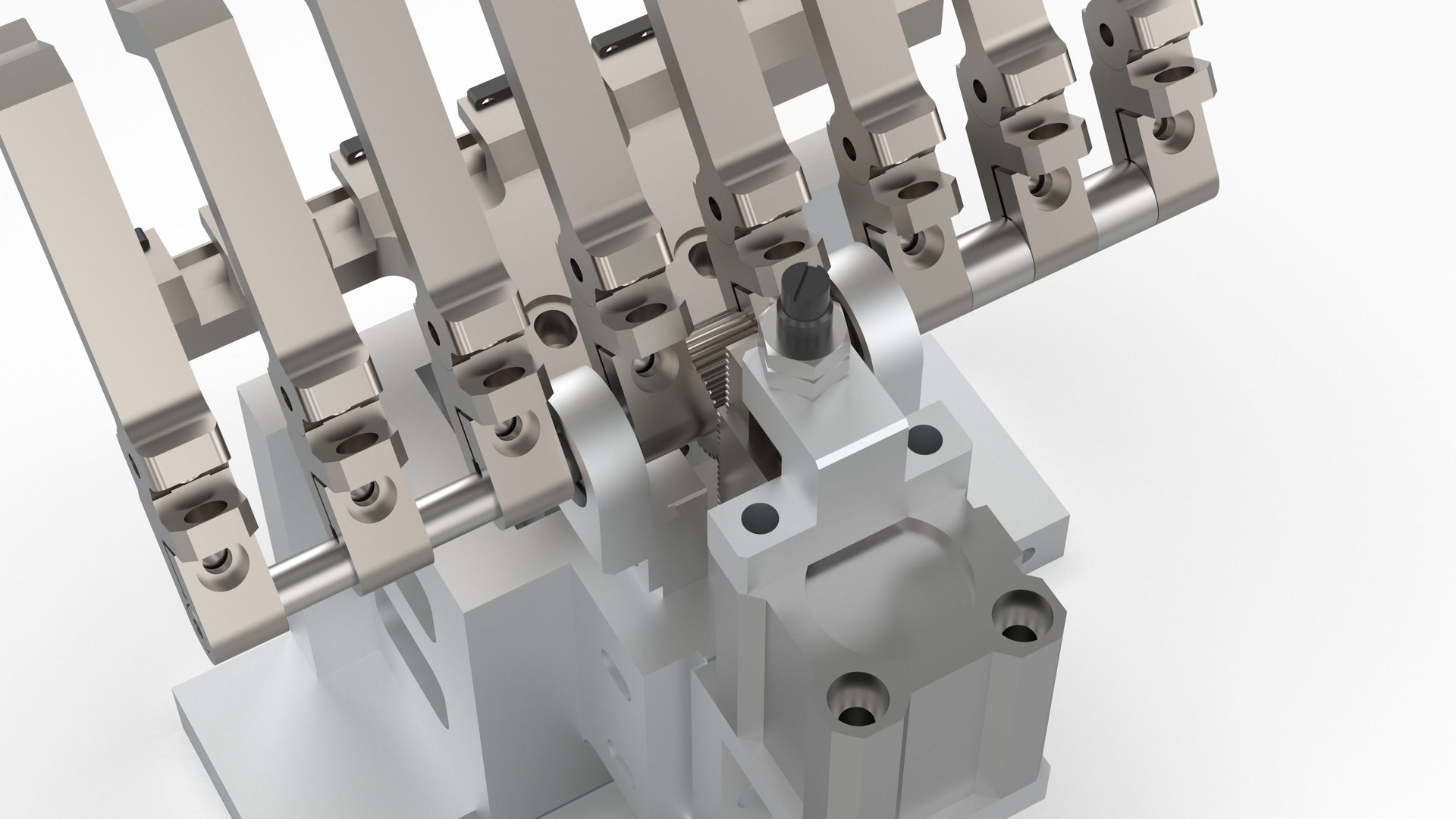 Rack And Pinion Gripper Mechanism Model TurboSquid 2035934