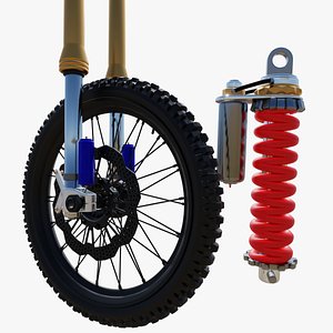 Off-Road Motorcycle Suspension Kit 3D