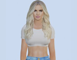 VR PBR FEMALE AVATAR CHARACTER JACINTA  CHEAP PRICE