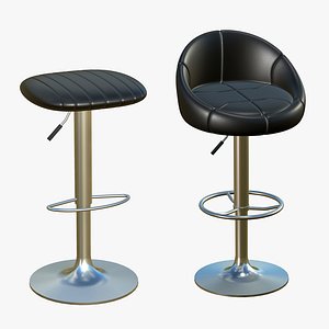3D Stool Chair V187