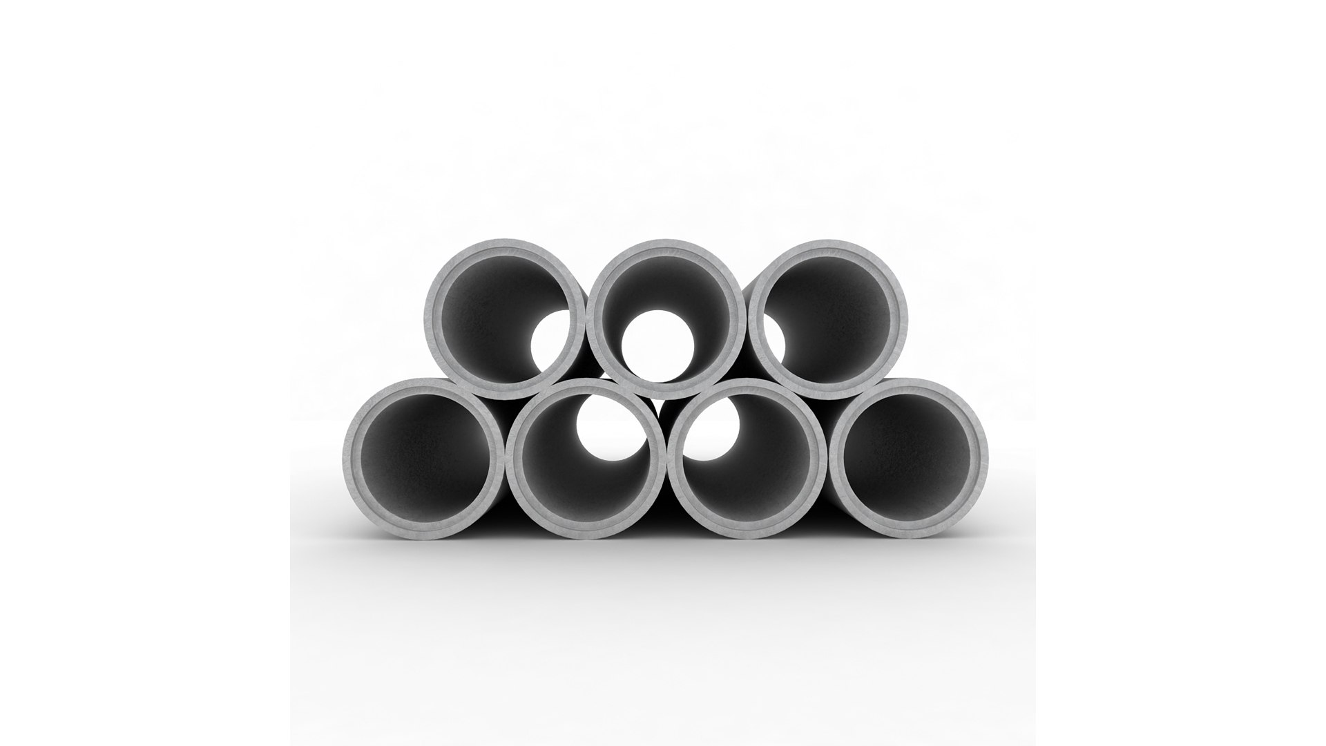 Concrete Pipes 3D Model TurboSquid 2006528