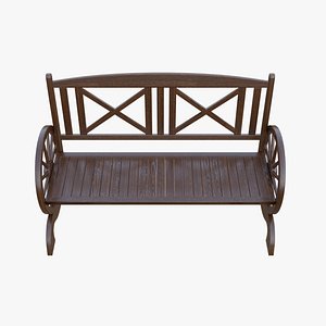 Rustic Wooden Bench