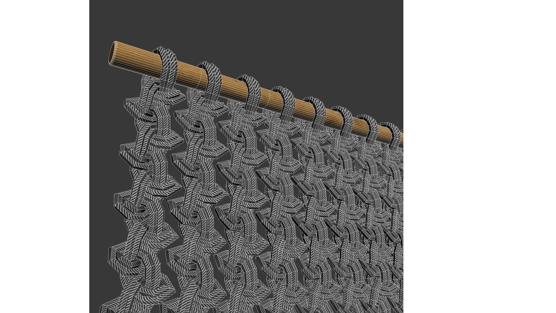 3D Macrame Rope Decoration Wall Partition - TurboSquid 2391526