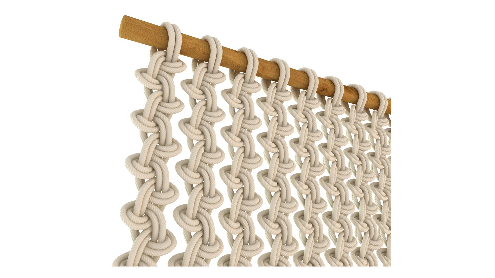3D Macrame Rope Decoration Wall Partition - TurboSquid 2391526