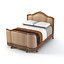 Francesco Molon classic baroque bed h92  queen size carved