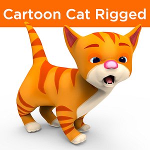 Cute cartoon Cat Rigged