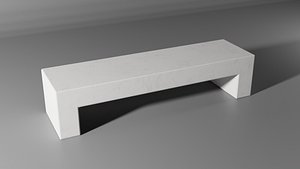 bench park 2 3D model