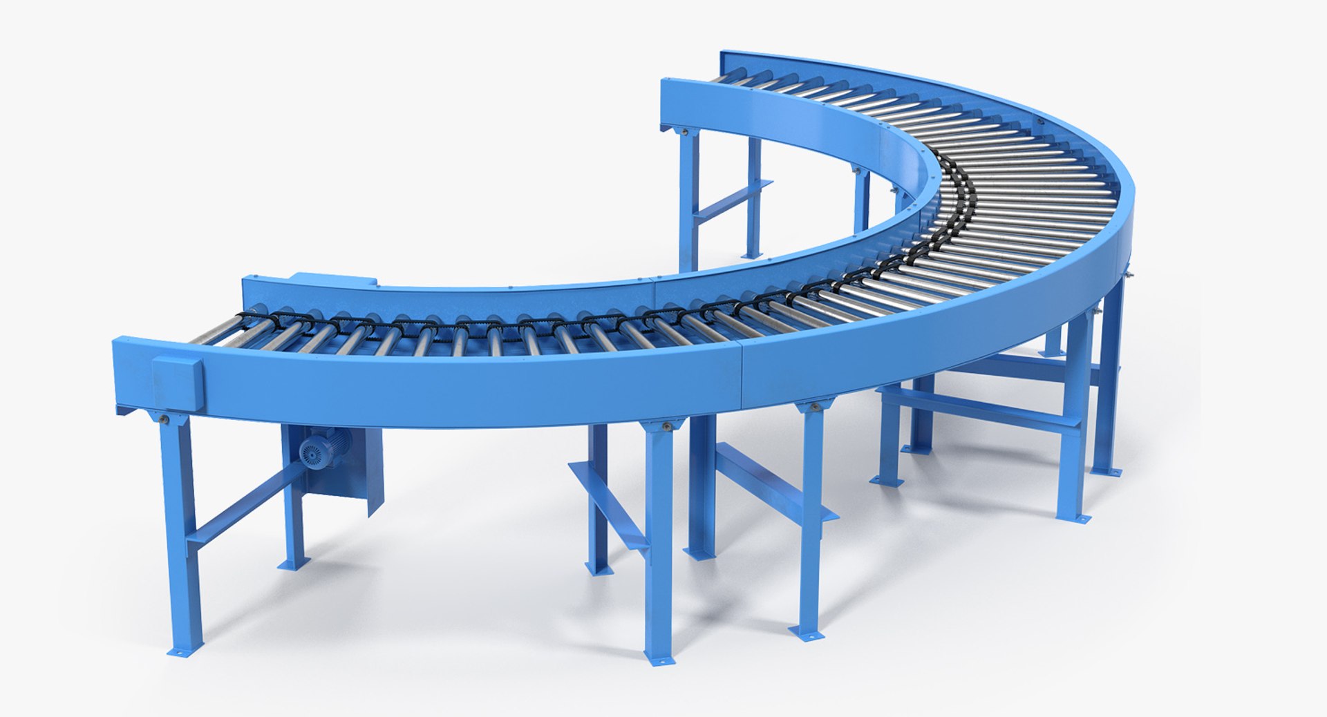 3D Motorised Roller Conveyor Belts Collection model https://p.turbosquid.com/ts-thumb/4f/fM1zGS/Gn6Ovz12/poweredbendrollerconveyormb3dmodel001/jpg/1648877657/1920x1080/fit_q87/0ce6355af3a806bd8b52474b45b756d2676f4a3a/poweredbendrollerconveyormb3dmodel001.jpg