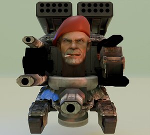 bill tank skibidi toilet 3D model