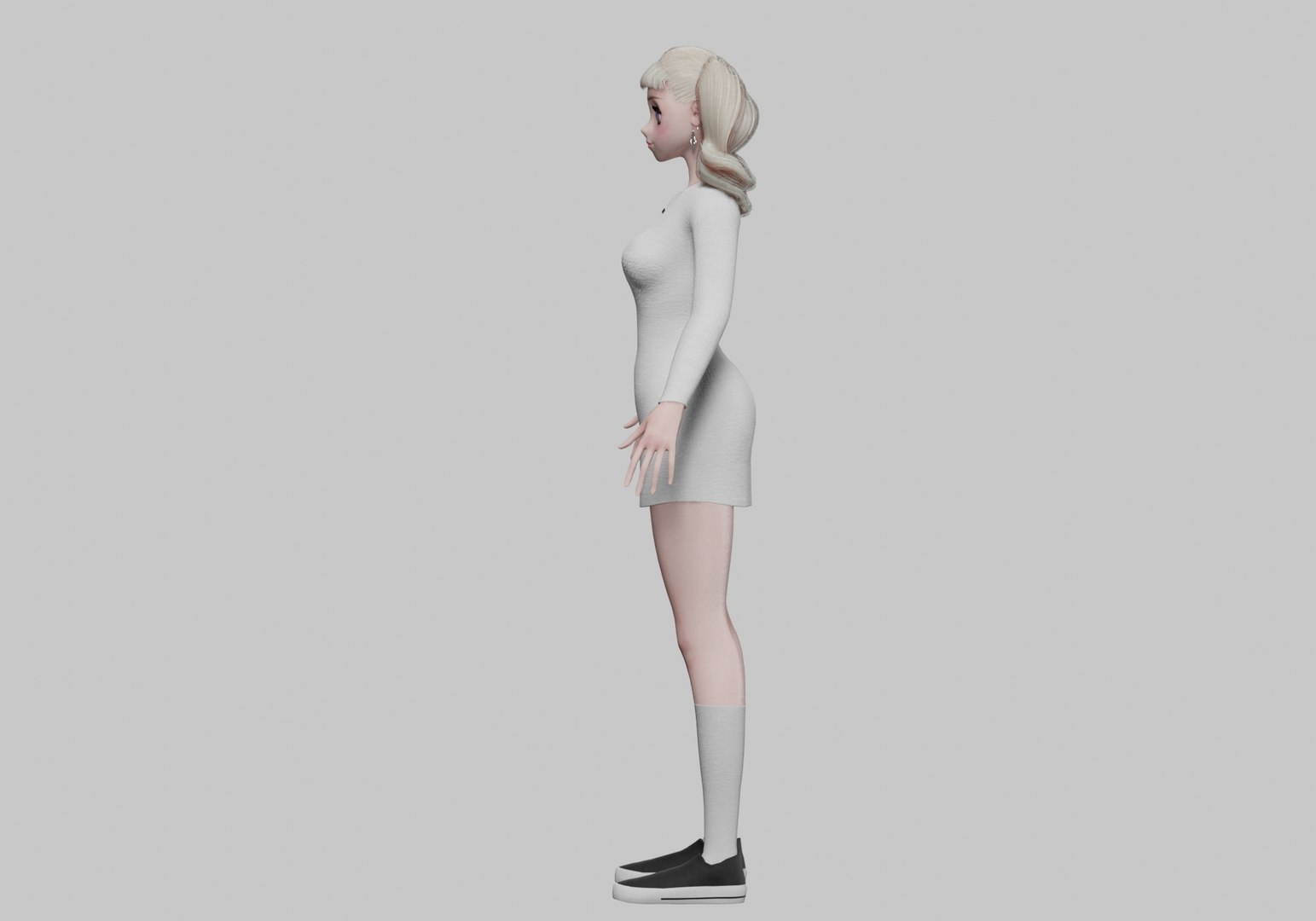 Cute Standard Girl V29714 3D Model - TurboSquid 2269228
