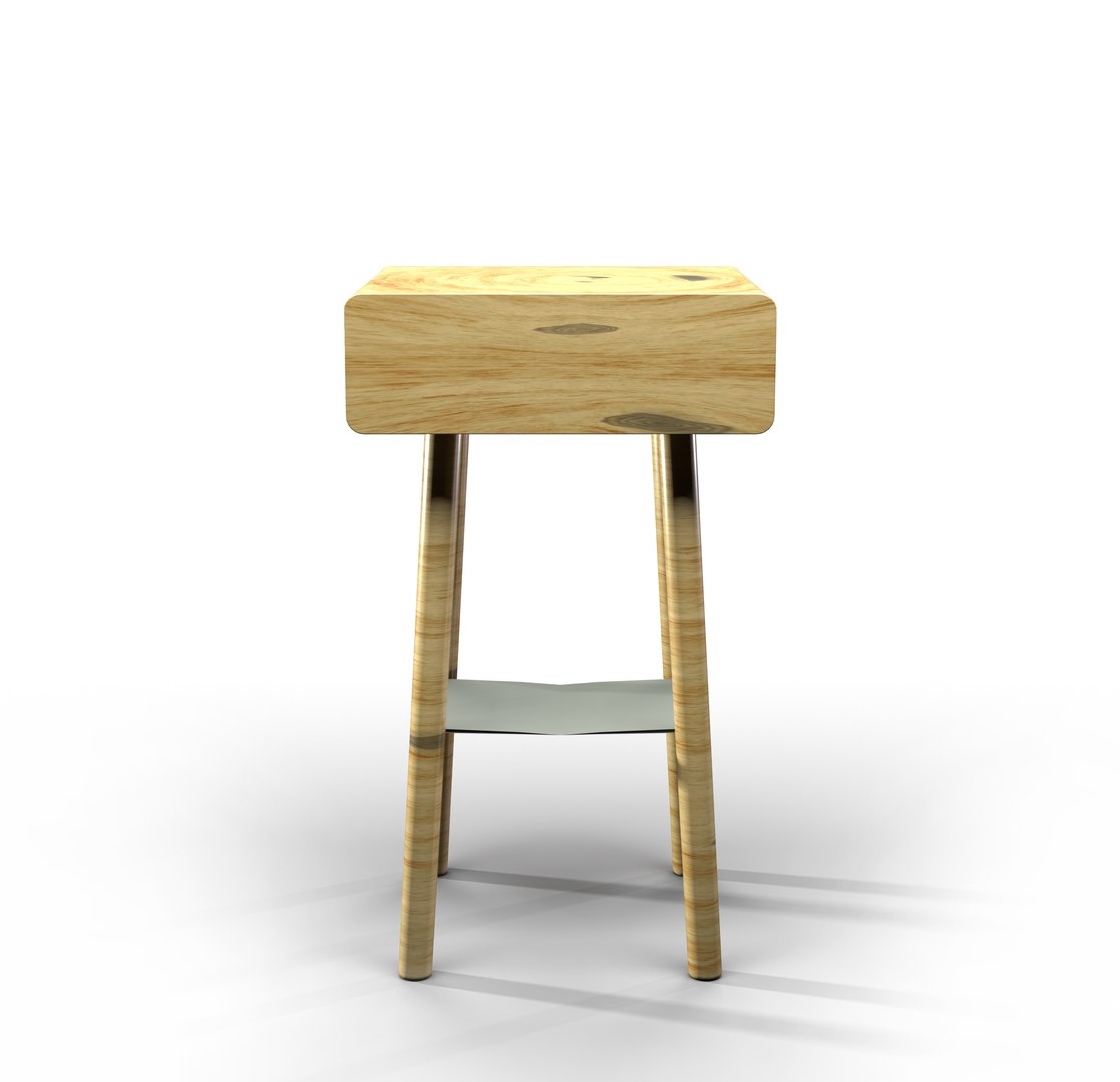 Wood commode table 3D - TurboSquid 1627324