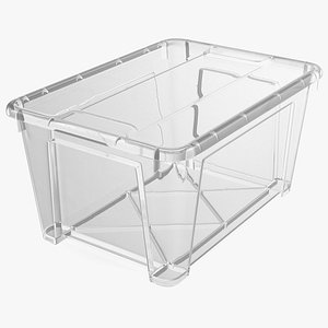 Transparent Plastic Container with Lid