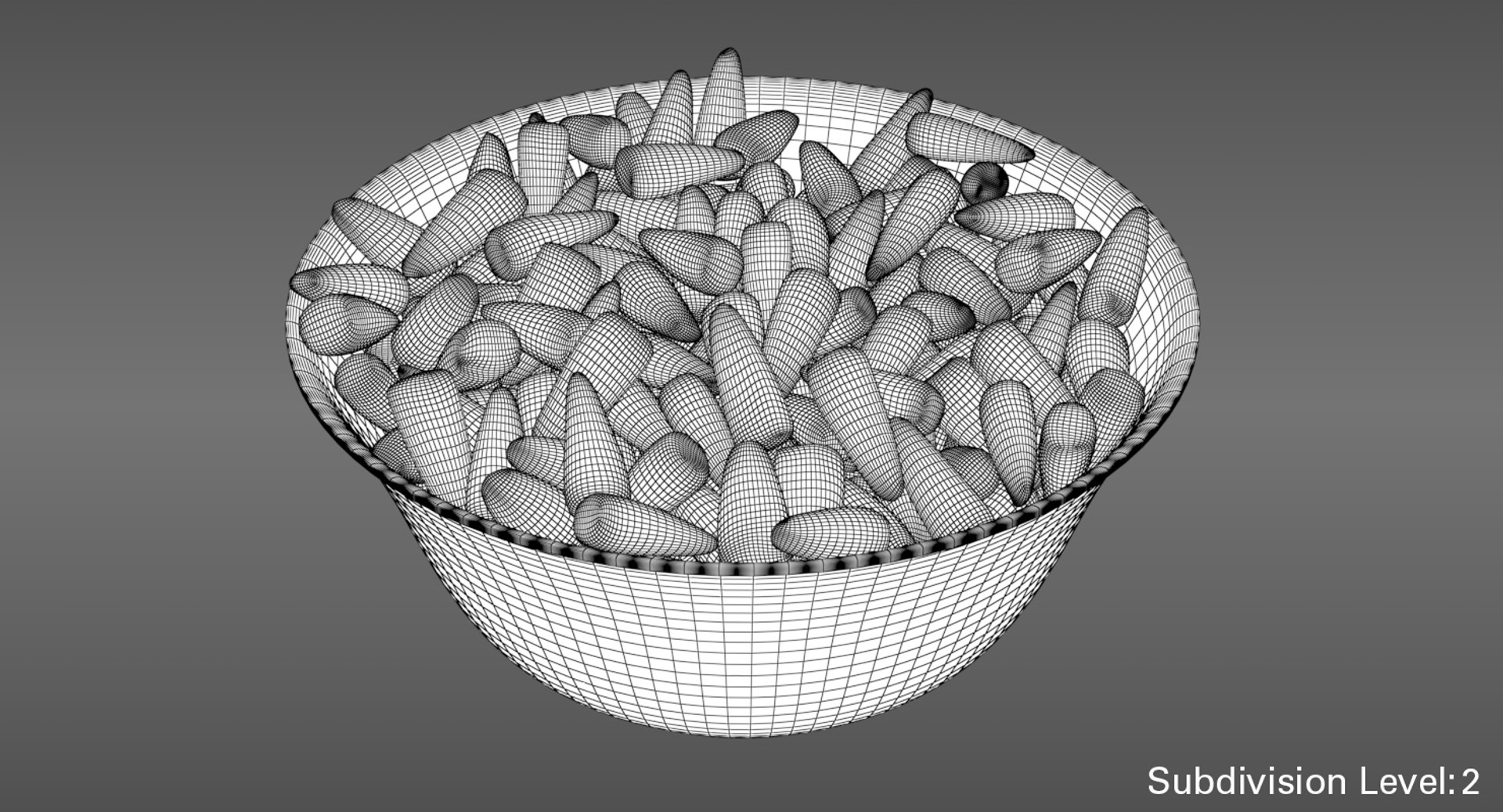 Bowl Candy Corn 3D Model - TurboSquid 1202185