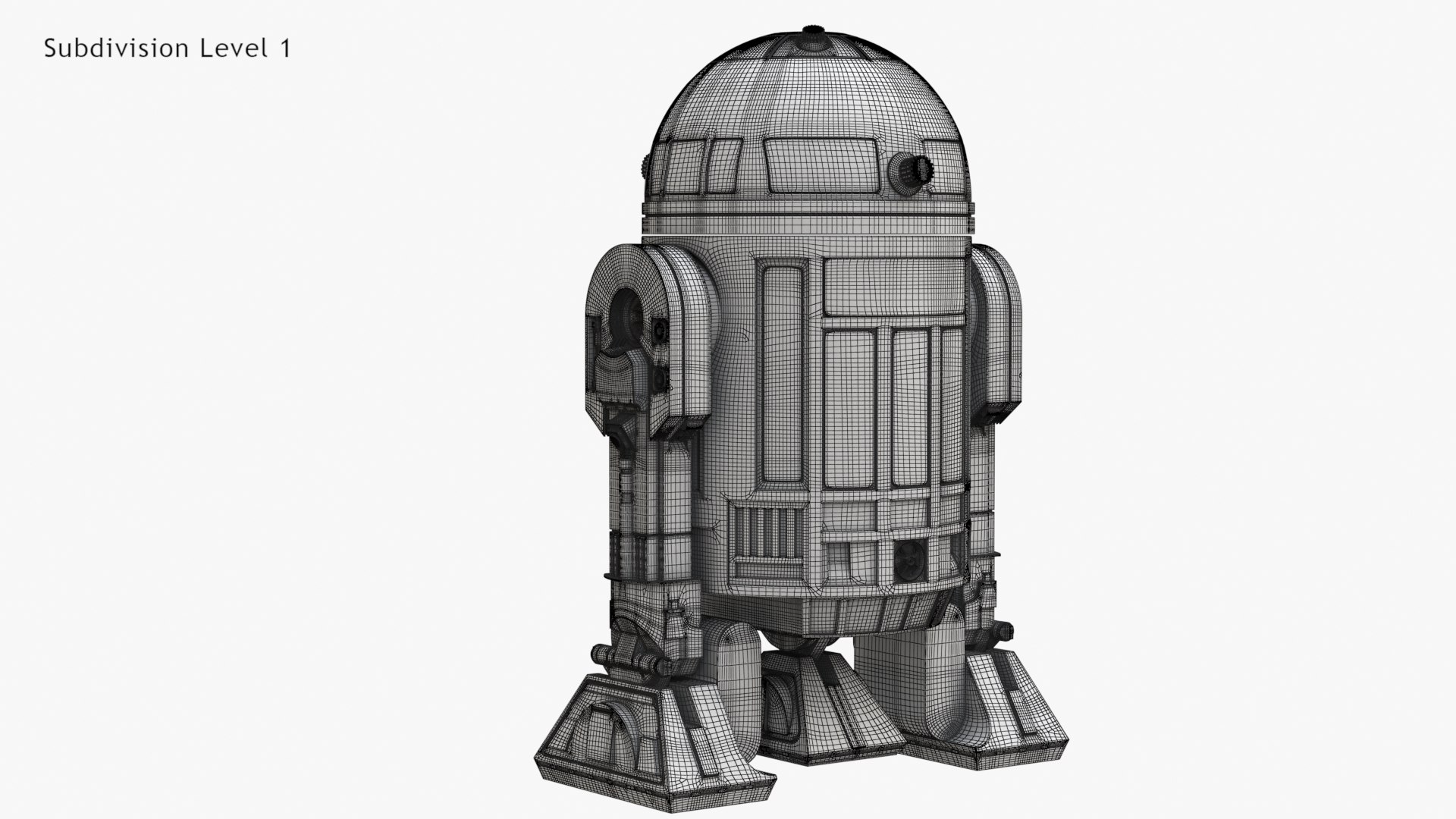 r2 d2 robot 3D model https://p.turbosquid.com/ts-thumb/4g/3tanxm/FTi3OoTv/wire0004/jpg/1601292750/1920x1080/fit_q87/ebce643b13985f0a2fecd893a30c6216783c1836/wire0004.jpg