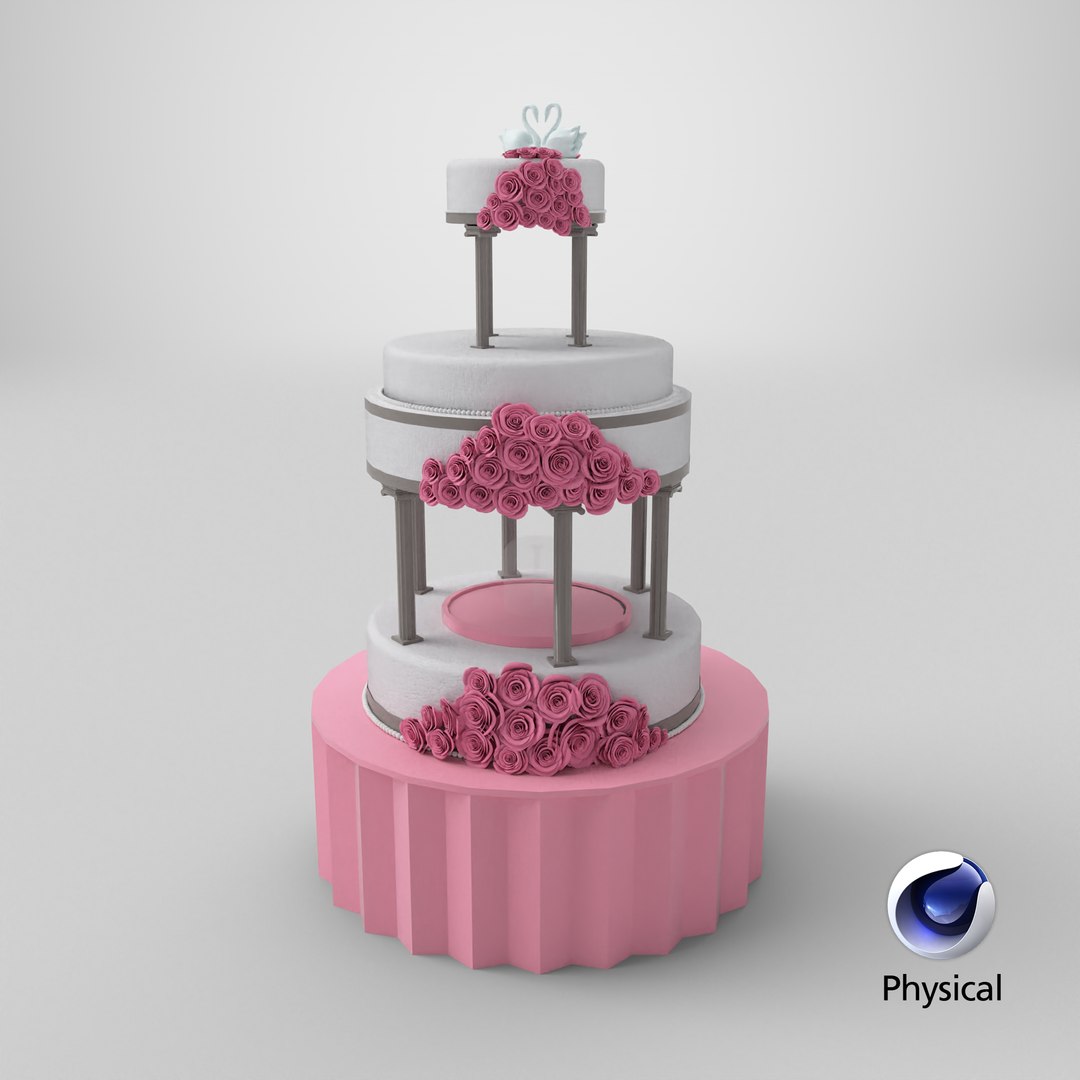 3D 3D Wedding Cake Model Romantic Tiered Dessert with Roses  Swans model https://p.turbosquid.com/ts-thumb/4g/IXOhK5/ze/stemcell_cinema_4d_physical_render/png/1756932578/1920x1080/fit_q87/45f419853ef6d1e233b3901a612b2bb2e837c6a6/stemcell_cinema_4d_physical_render.jpg