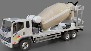 Faw Tiger V Concrete Truck 2015 3D