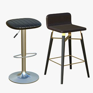 3D Stool Chair V269 model