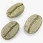 3D coffee unroasted green