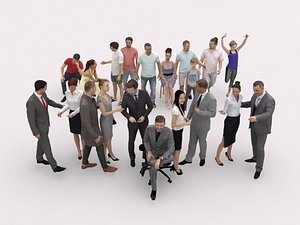 3D scanned people casual