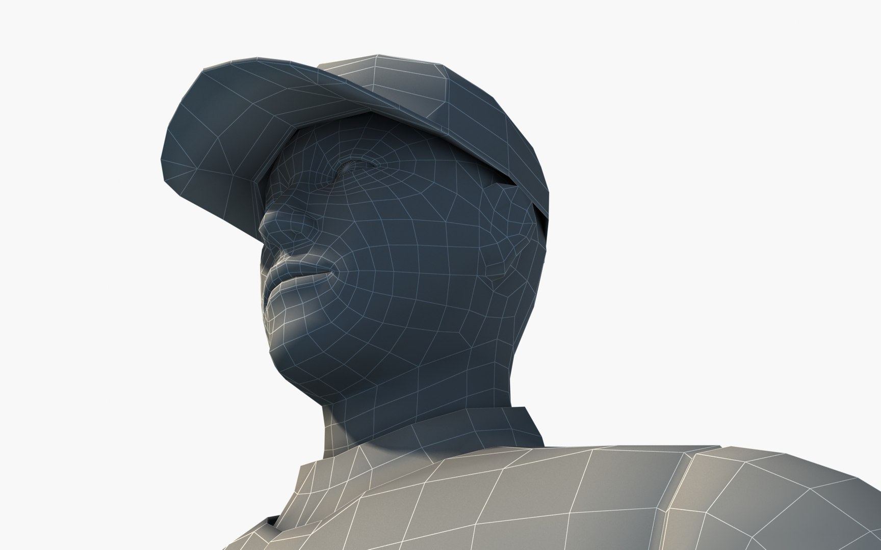 3D School Baseball Player 0001 Model - TurboSquid 1614240