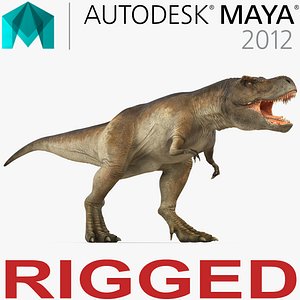 Tyrannosaurus Rex Rigged for Maya