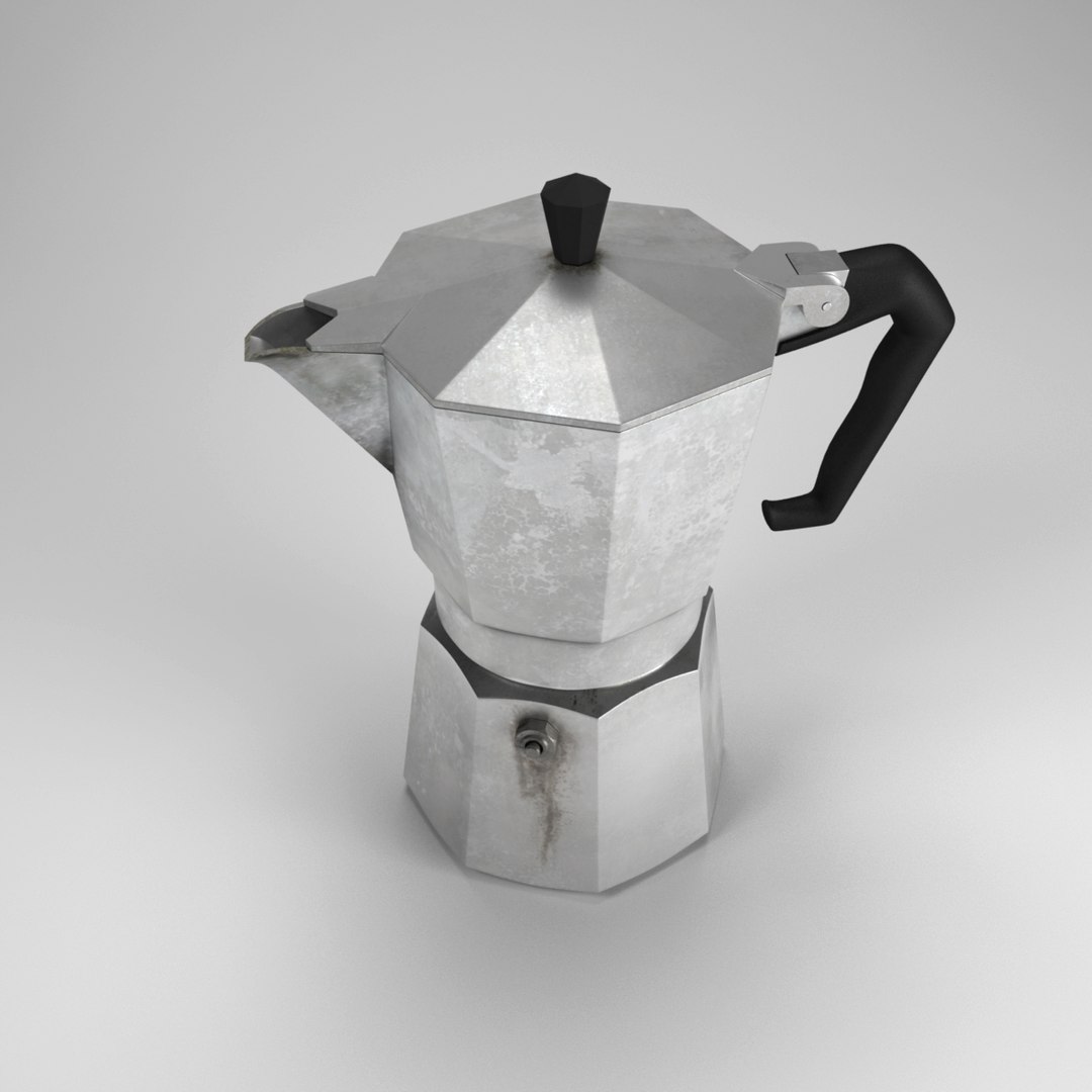 Bialetti Moka Pot Clean 3ds