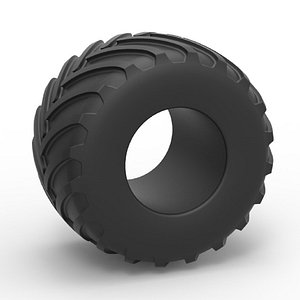 Monster tuck tire 18 Scale 1 to 25