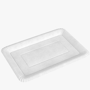 3D Cardboard tray model