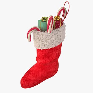 christmas stocking with gifts
