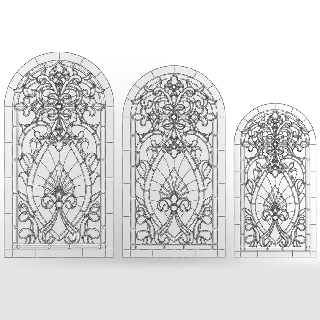 Stained Glass Arc 2 3d Max