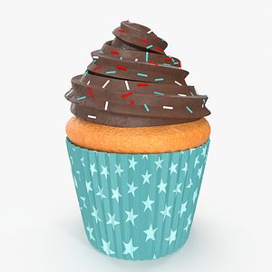 3D cupcake cake model
