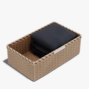 Japanese Furniture Kit - Cloth Wicker Basket