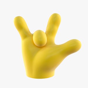 3D Simpsons Hand - ILY model