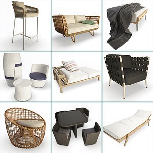 Outdoor Braided Furniture Set