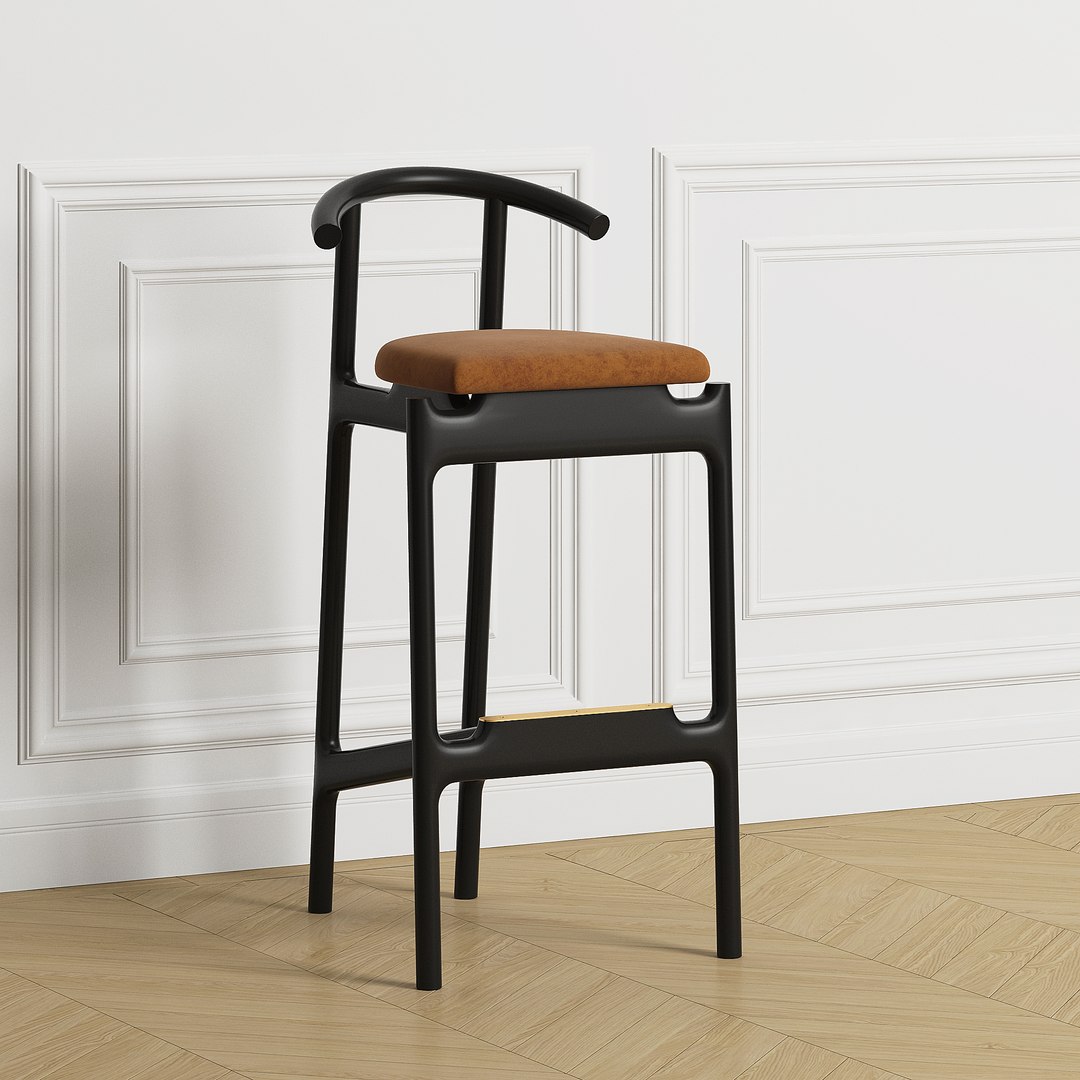 3D hans bar stool model - TurboSquid 1647532