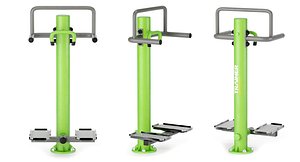3D Outdoor Gym Equipment Single Stepper model