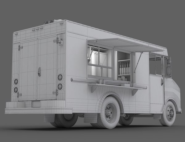 Food truck 3D model - TurboSquid 1204022