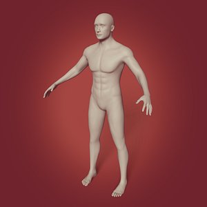Man Base Mesh - Rigged 3D model
