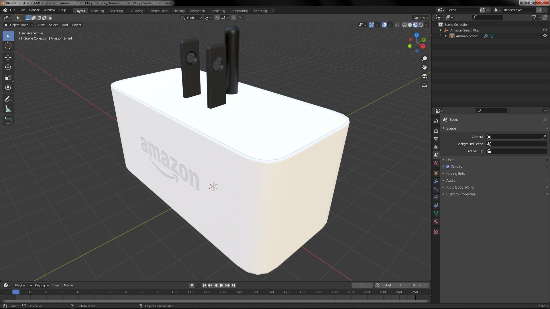 Amazon Smart Plug 3D model https://p.turbosquid.com/ts-thumb/4h/3KqHIV/dw/amazonsmartplug3dmodel019/jpg/1692950734/1920x1080/fit_q87/307f35bd6b82bacff008cdd49c04daebab0f2c7c/amazonsmartplug3dmodel019.jpg