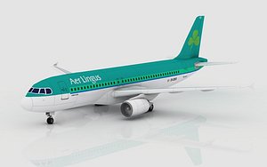 3d model airbus a320 irish
