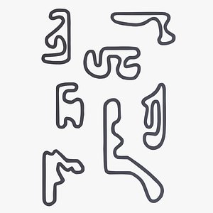 race car tracks 3D