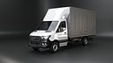 Mercedes Sprinter Curtain Side Tautliner Van 3D Model PBR Textures