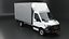3D Mercedes Sprinter Curtain Side Tautliner Van 3D Model PBR Textures model