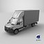 3D Mercedes Sprinter Curtain Side Tautliner Van 3D Model PBR Textures model