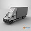 3D Mercedes Sprinter Curtain Side Tautliner Van 3D Model PBR Textures model