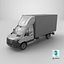 3D Mercedes Sprinter Curtain Side Tautliner Van 3D Model PBR Textures model
