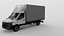 3D Mercedes Sprinter Curtain Side Tautliner Van 3D Model PBR Textures model