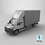 3D Mercedes Sprinter Curtain Side Tautliner Van 3D Model PBR Textures model