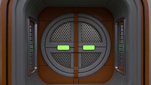 Sci Fi Airlock Door 3D model